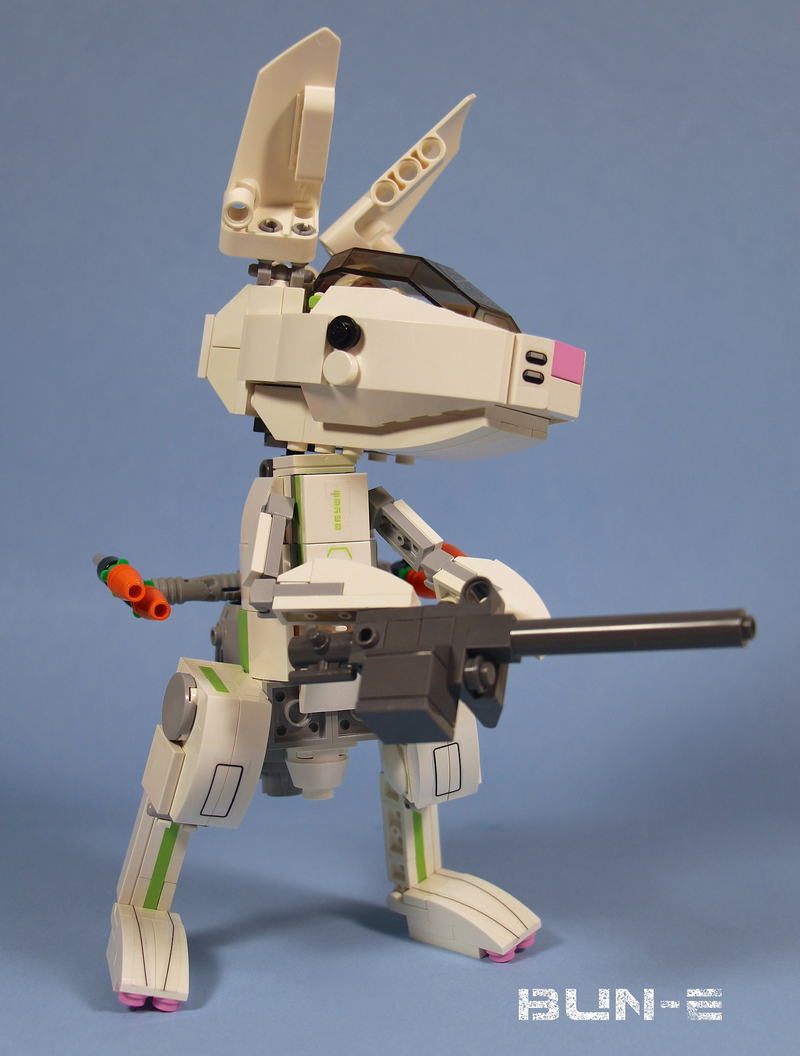 Illustration for article titled Lego Transforming Mecha Bunny